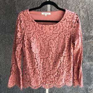 Rose & Olive Blush Lace Top
